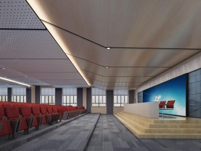 现代报告厅3D模型下载